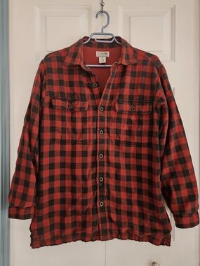 L.L.Bean Buffalo Plaid Thermal-Lined Shirt/Jacket. Men's Size Small.